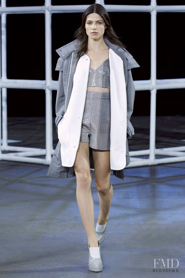Lauren English featured in  the Alexander Wang fashion show for Spring/Summer 2014