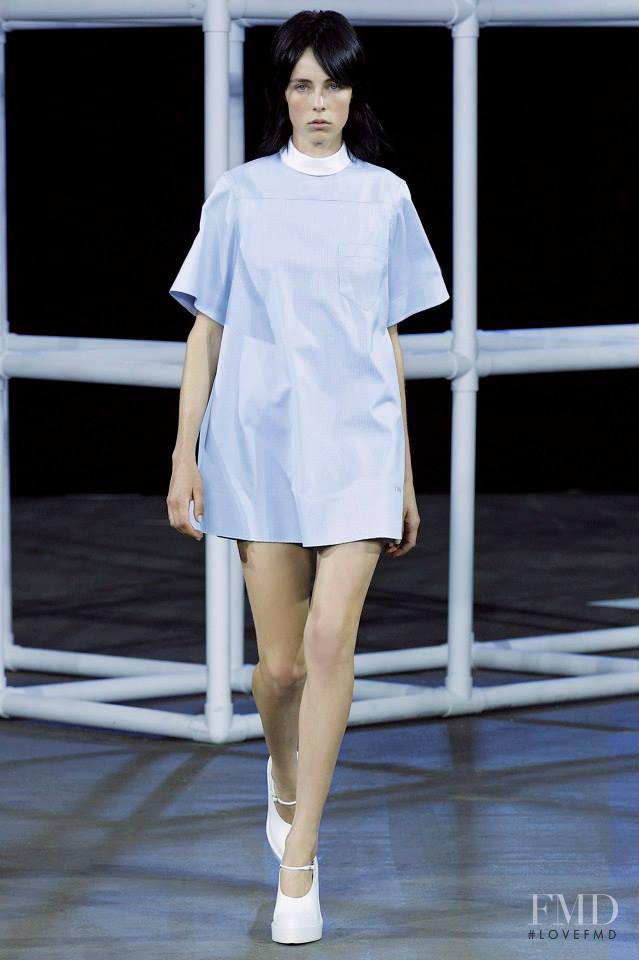 Edie Campbell featured in  the Alexander Wang fashion show for Spring/Summer 2014