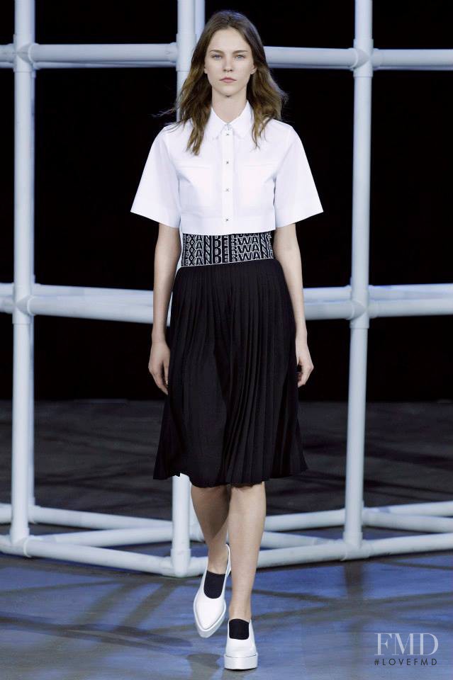 Nicole Pollard featured in  the Alexander Wang fashion show for Spring/Summer 2014