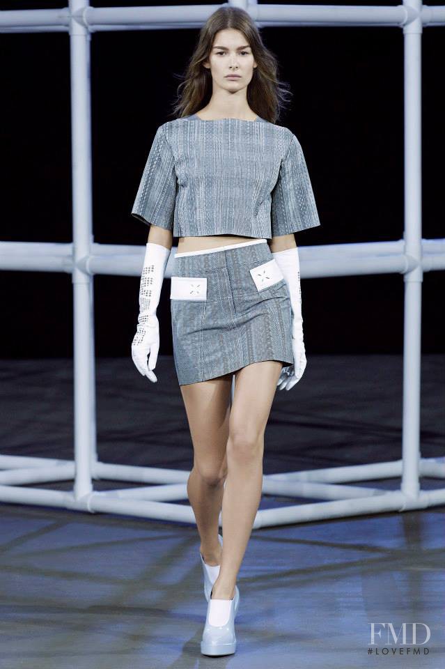 Ophélie Guillermand featured in  the Alexander Wang fashion show for Spring/Summer 2014