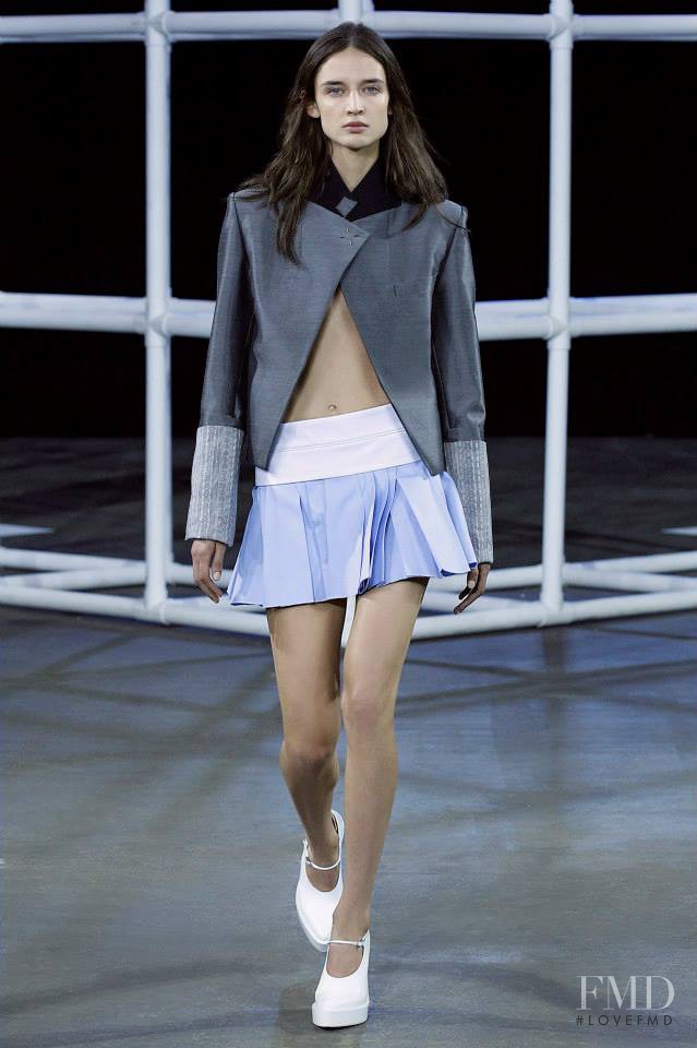 Kate Goodling featured in  the Alexander Wang fashion show for Spring/Summer 2014