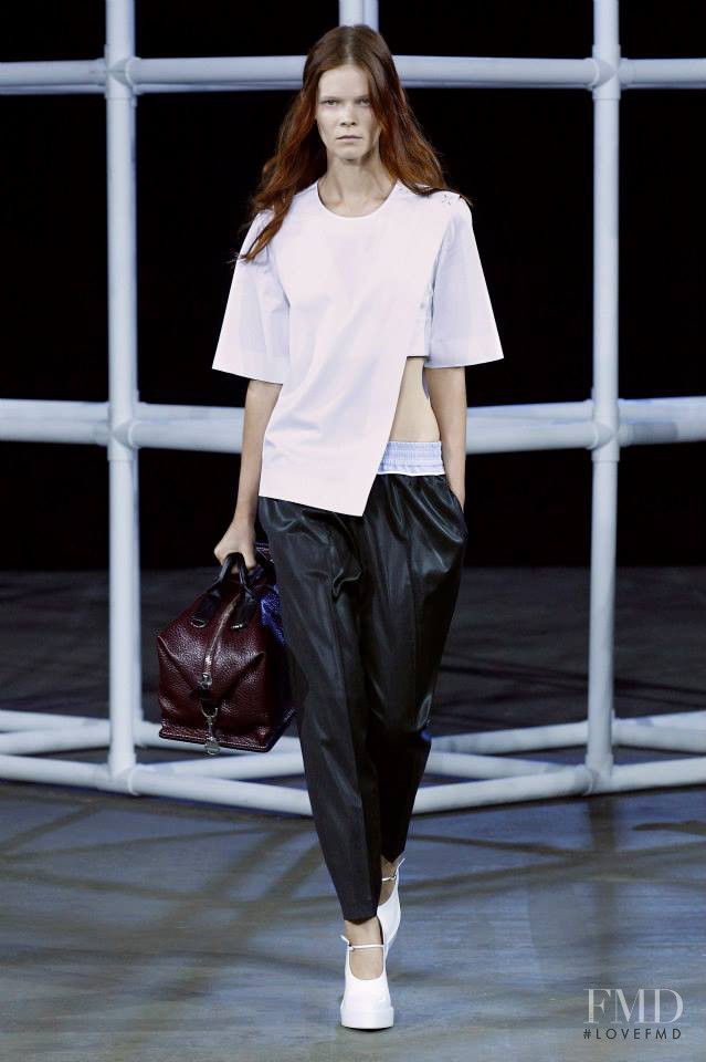 Irina Kravchenko featured in  the Alexander Wang fashion show for Spring/Summer 2014