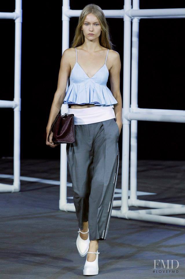 Katerina Ryabinkina featured in  the Alexander Wang fashion show for Spring/Summer 2014