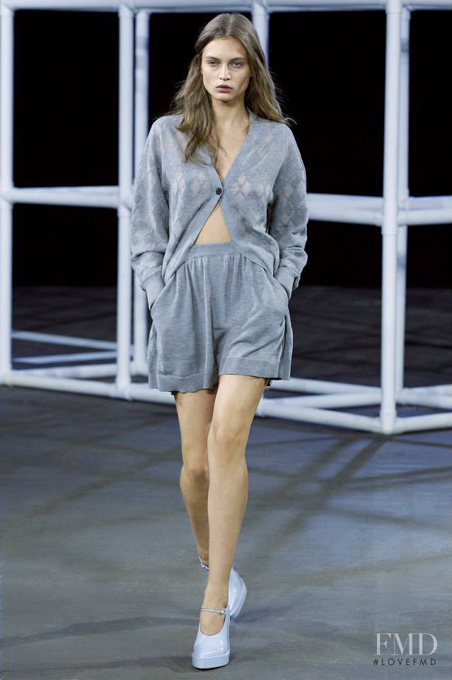Svetlana Zavialova featured in  the Alexander Wang fashion show for Spring/Summer 2014