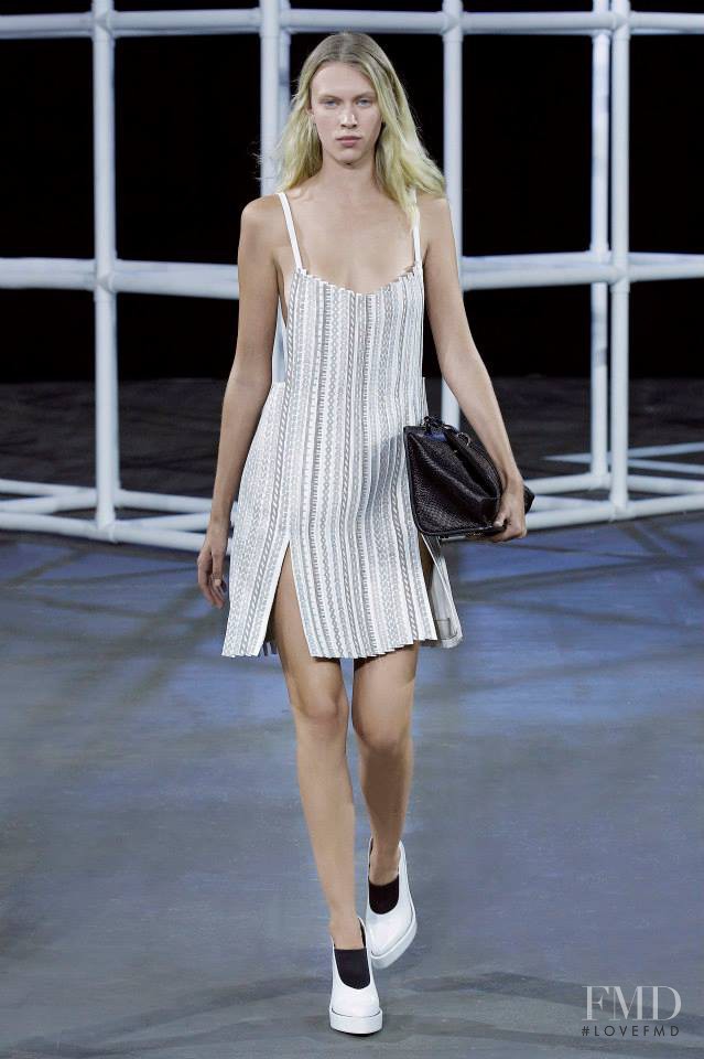 Juliana Schurig featured in  the Alexander Wang fashion show for Spring/Summer 2014