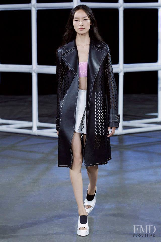 Fei Fei Sun featured in  the Alexander Wang fashion show for Spring/Summer 2014