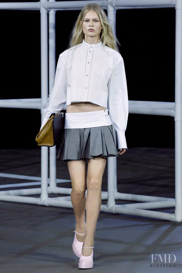 Anna Ewers featured in  the Alexander Wang fashion show for Spring/Summer 2014