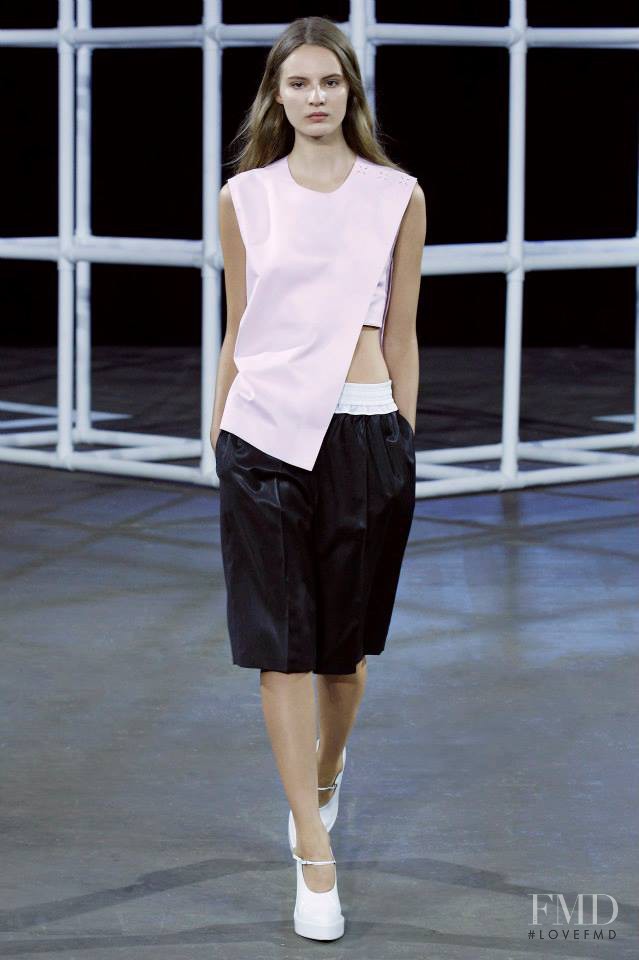 Tilda Lindstam featured in  the Alexander Wang fashion show for Spring/Summer 2014