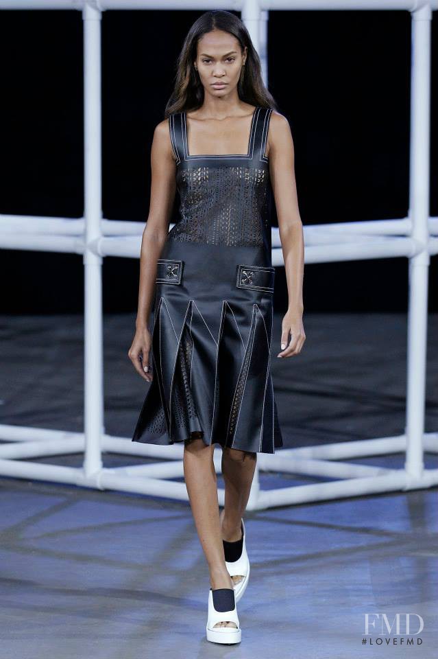 Joan Smalls featured in  the Alexander Wang fashion show for Spring/Summer 2014