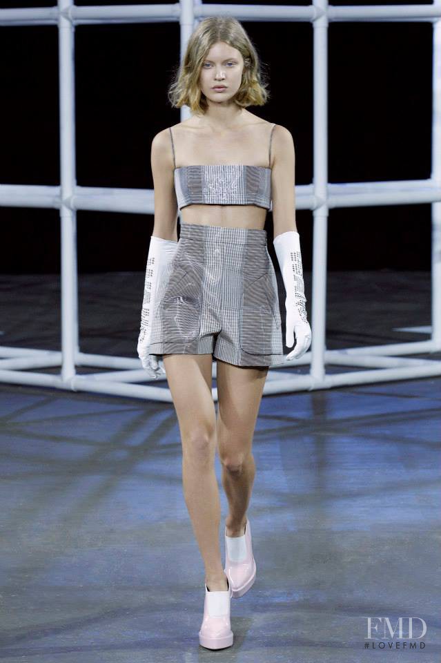 Elsa Brisinger featured in  the Alexander Wang fashion show for Spring/Summer 2014