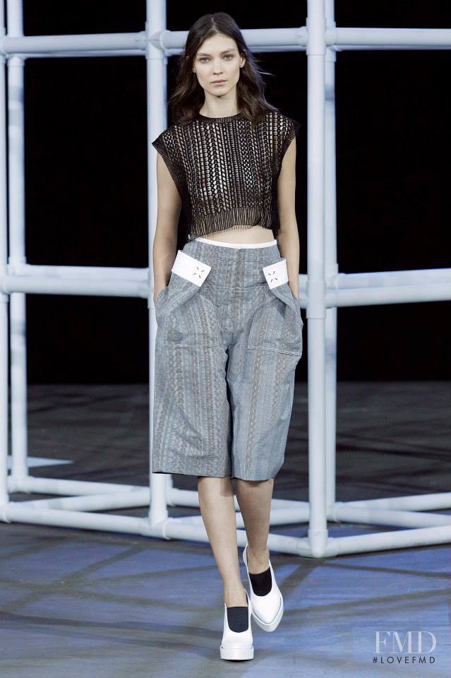 Kati Nescher featured in  the Alexander Wang fashion show for Spring/Summer 2014