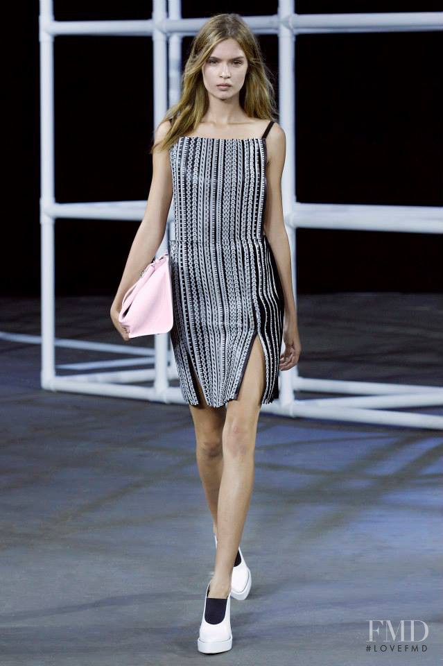 Josephine Skriver featured in  the Alexander Wang fashion show for Spring/Summer 2014