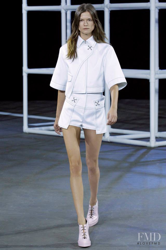 Kasia Struss featured in  the Alexander Wang fashion show for Spring/Summer 2014