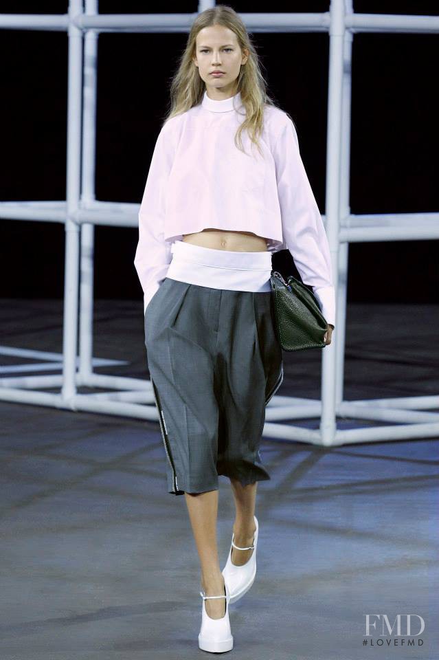 Elisabeth Erm featured in  the Alexander Wang fashion show for Spring/Summer 2014