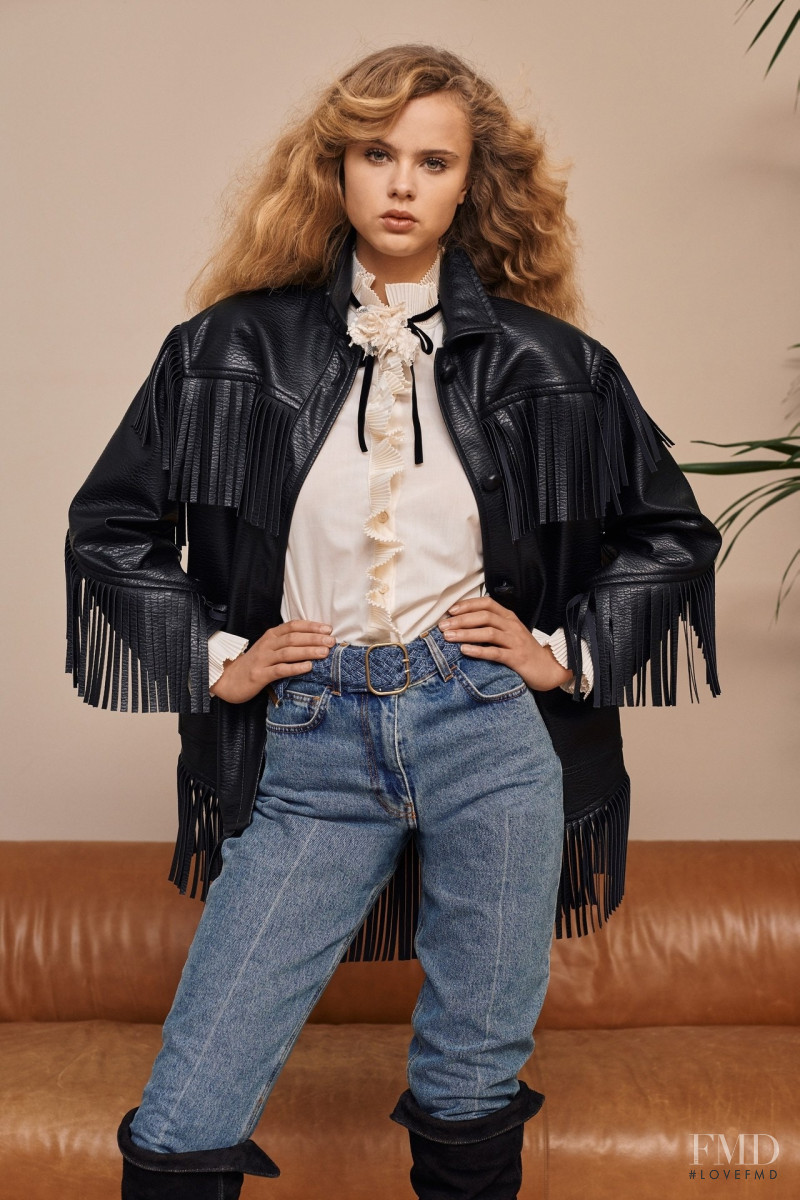 Olivia Vinten featured in  the Philosophy di Lorenzo Serafini lookbook for Pre-Fall 2020