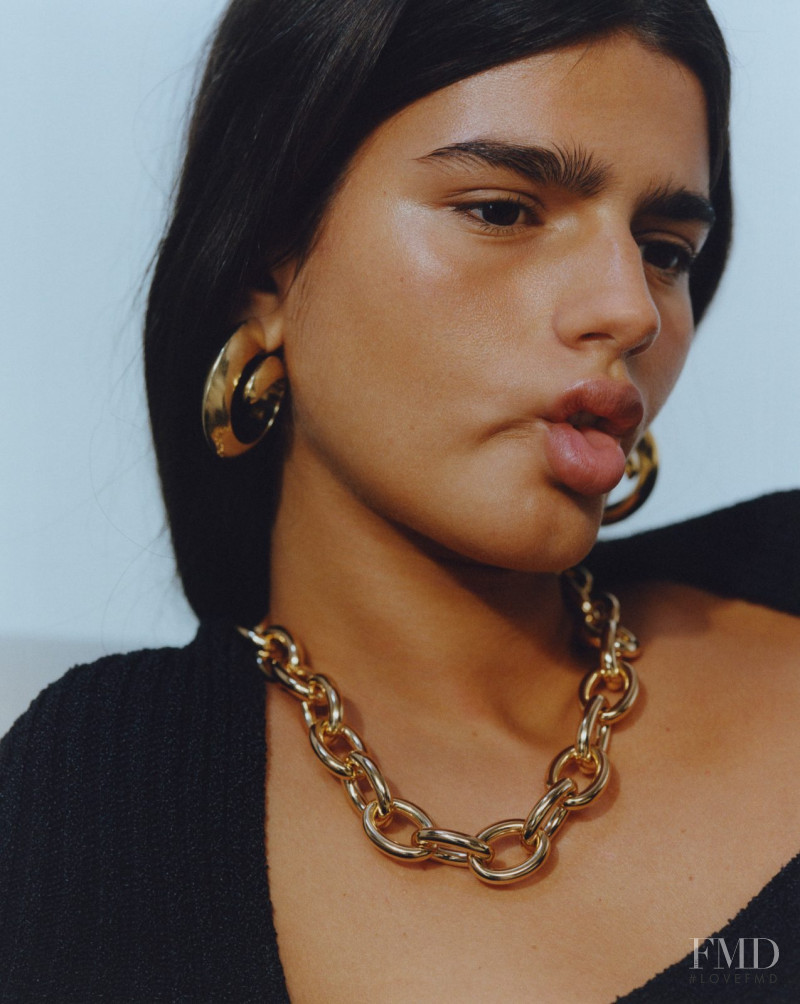 Paula Anguera featured in  the Bottega Veneta Jewelry advertisement for Spring/Summer 2020