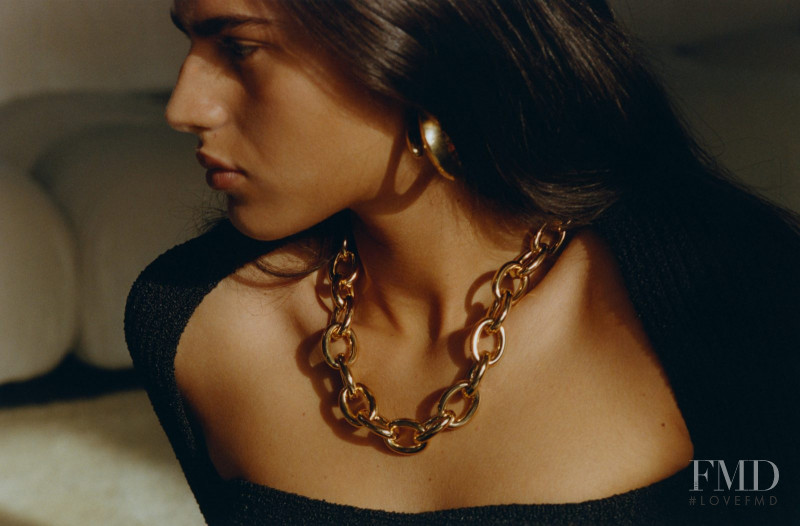 Paula Anguera featured in  the Bottega Veneta Jewelry advertisement for Spring/Summer 2020
