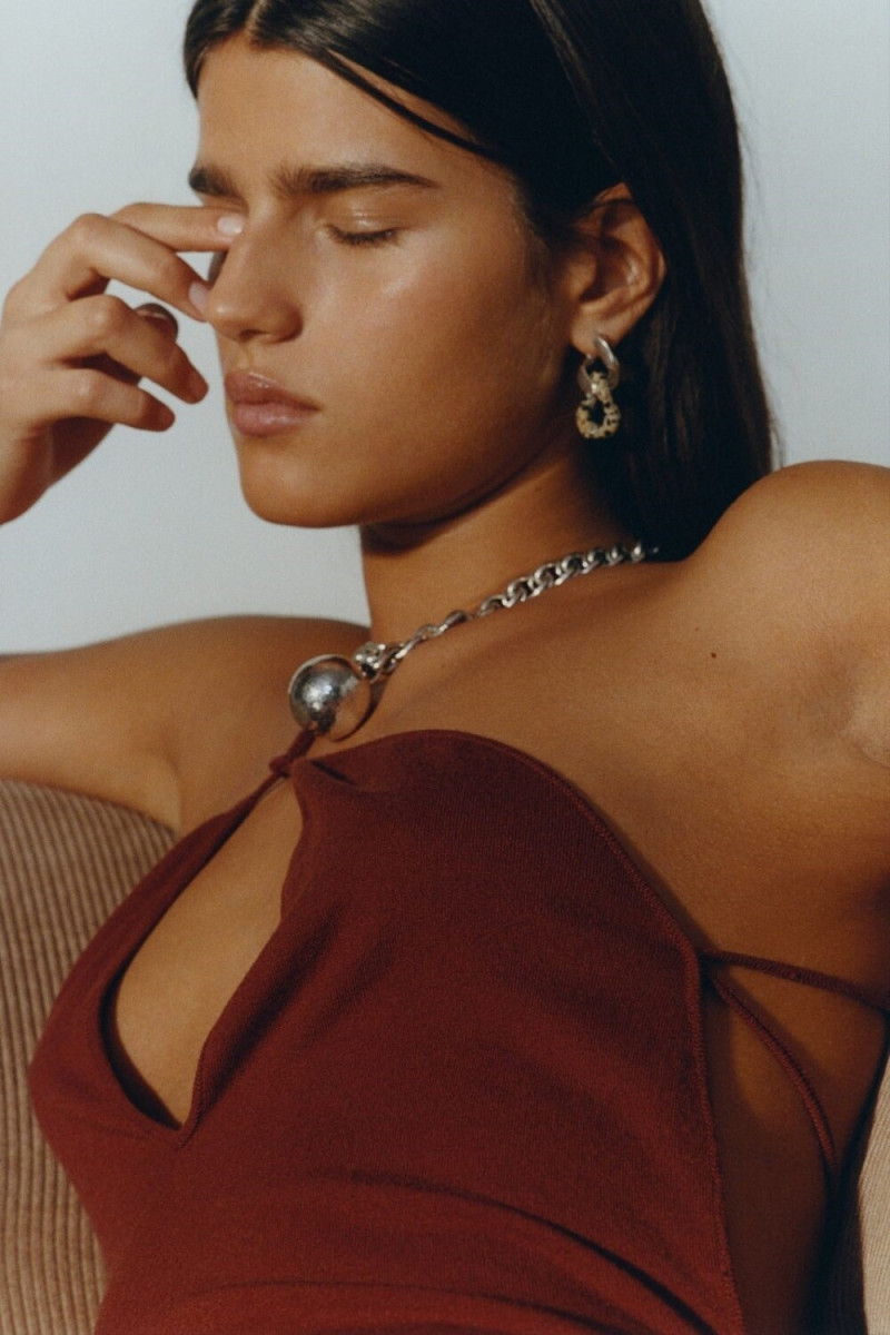 Paula Anguera featured in  the Bottega Veneta Jewelry advertisement for Spring/Summer 2020