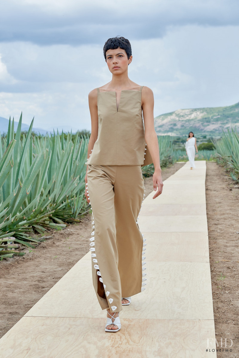Celic Dorig featured in  the Kris Goyri fashion show for Spring/Summer 2023