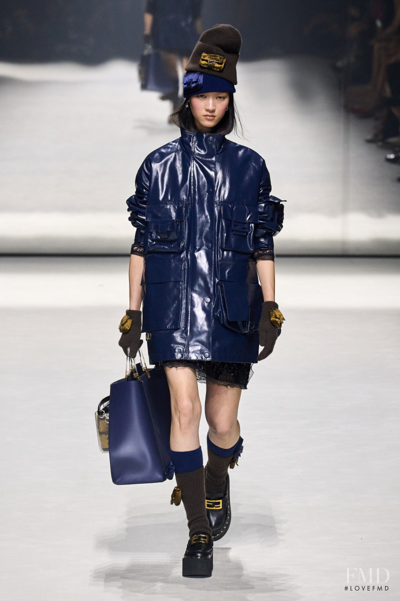 Chloe Oh featured in  the Fendi fashion show for Resort 2023