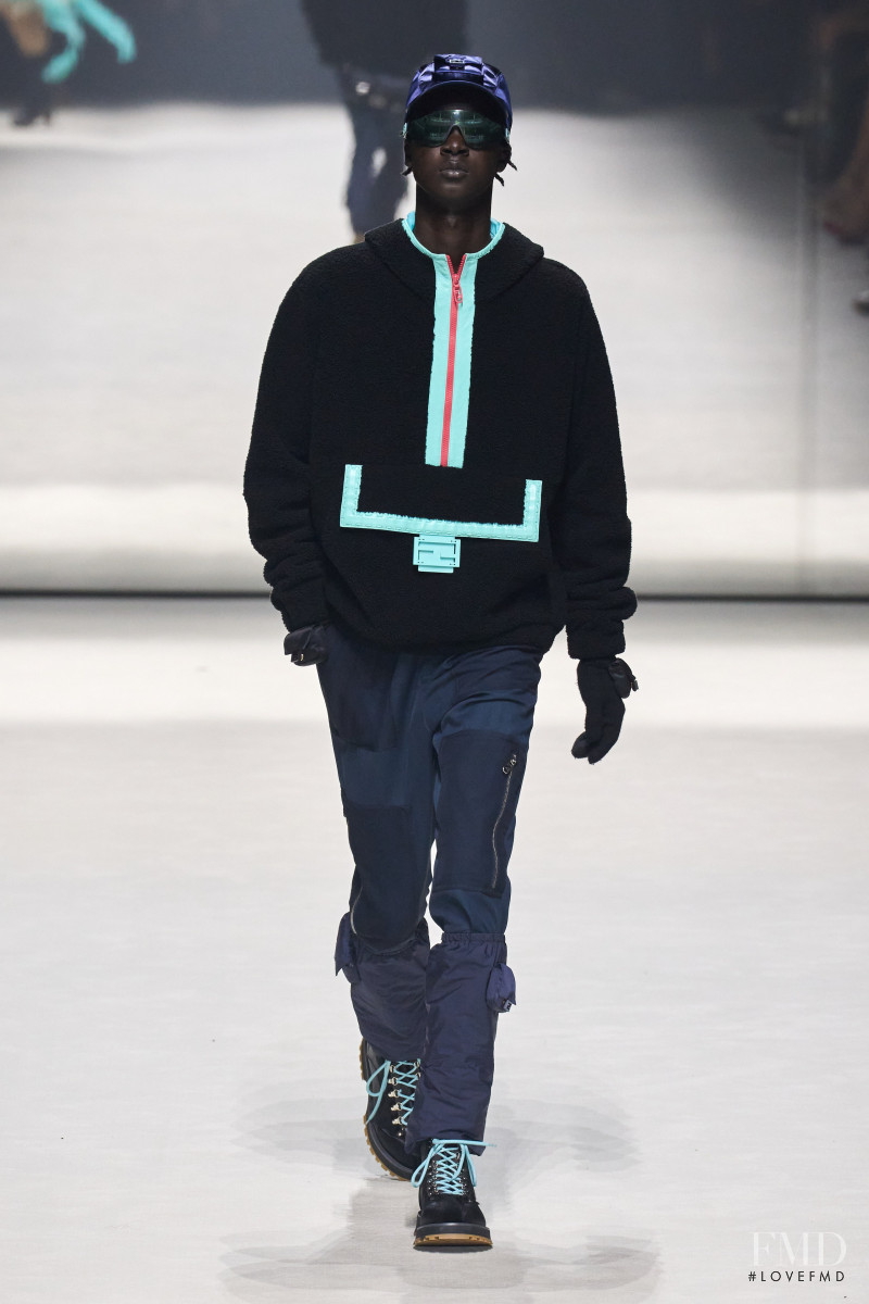 Athiey Deng featured in  the Fendi fashion show for Resort 2023