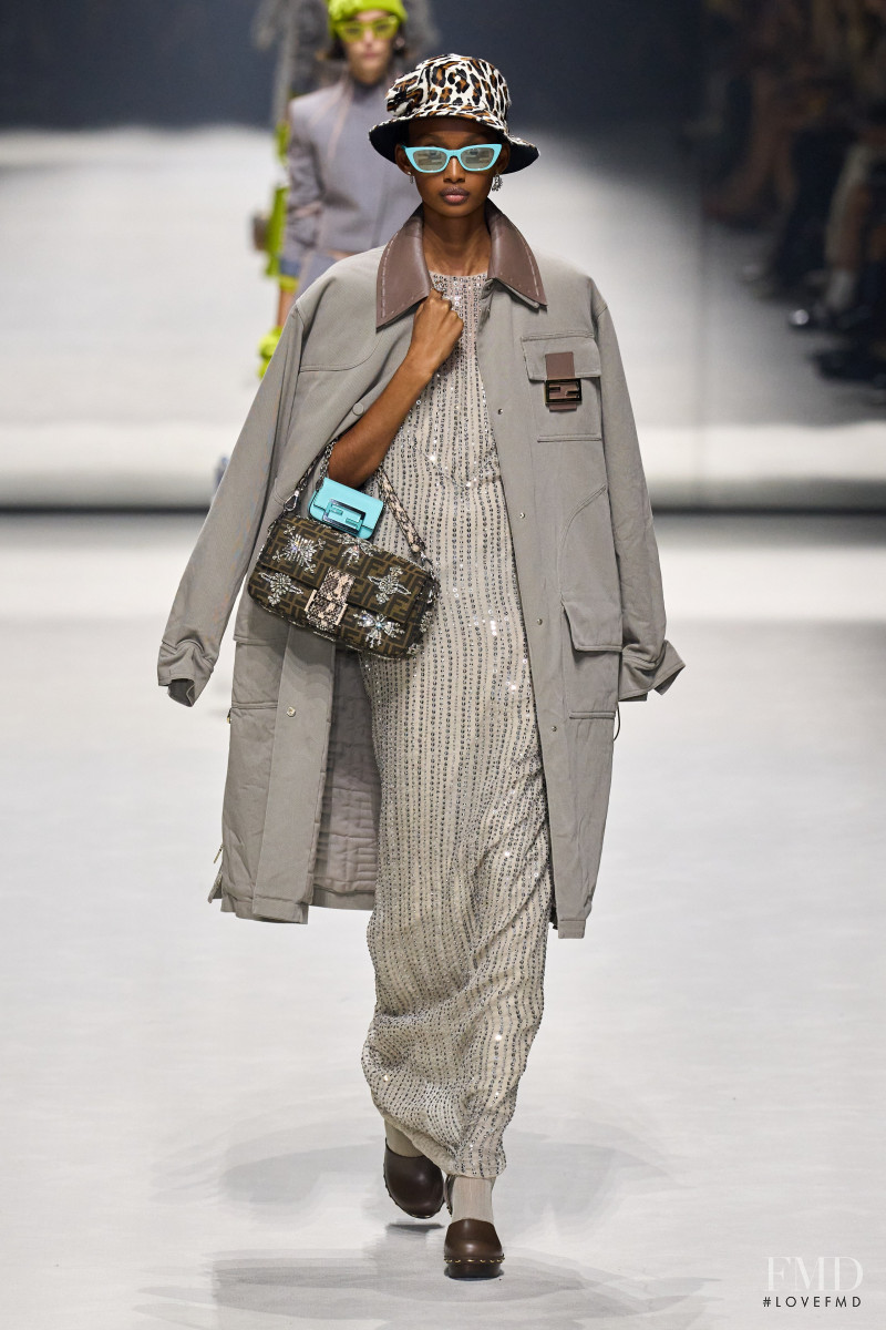 Ugbad Abdi featured in  the Fendi fashion show for Resort 2023