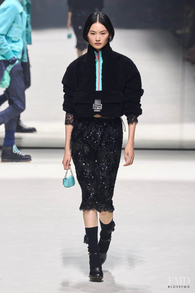 Cong He featured in  the Fendi fashion show for Resort 2023