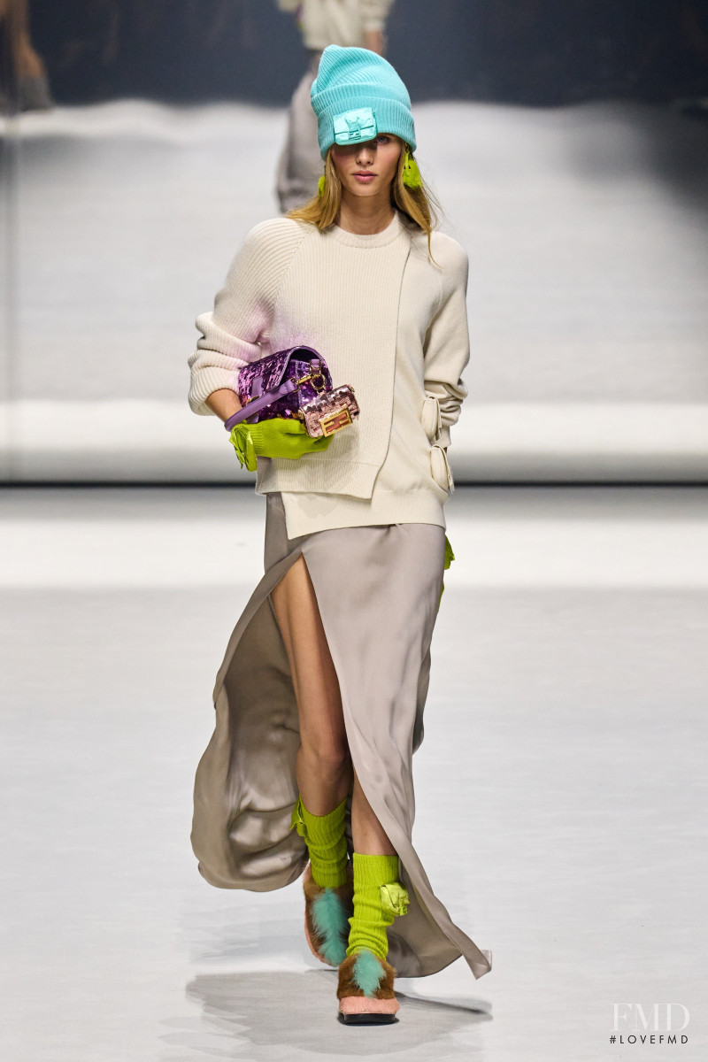Ida Heiner featured in  the Fendi fashion show for Resort 2023