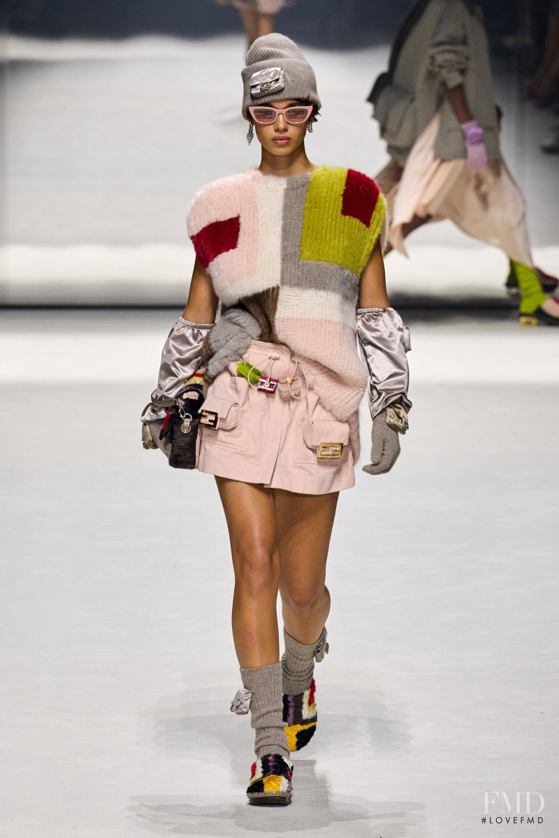 Mathilda Gvarliani featured in  the Fendi fashion show for Resort 2023