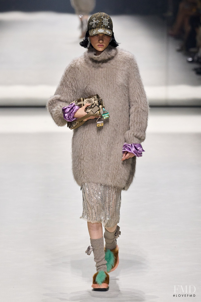Sofia Steinberg featured in  the Fendi fashion show for Resort 2023