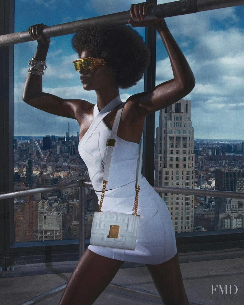 Tami Williams featured in  the Balmain advertisement for Spring/Summer 2022