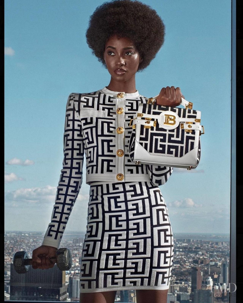 Tami Williams featured in  the Balmain advertisement for Spring/Summer 2022