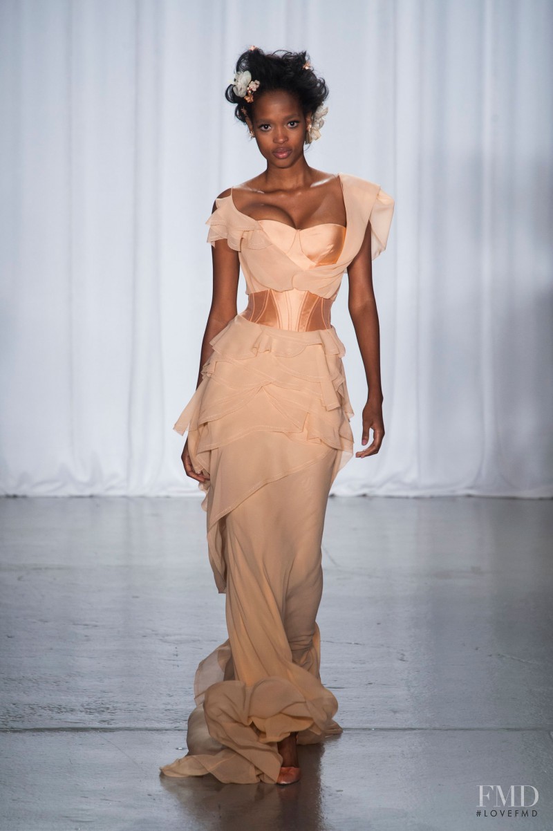 Marihenny Rivera Pasible featured in  the Zac Posen fashion show for Spring/Summer 2014