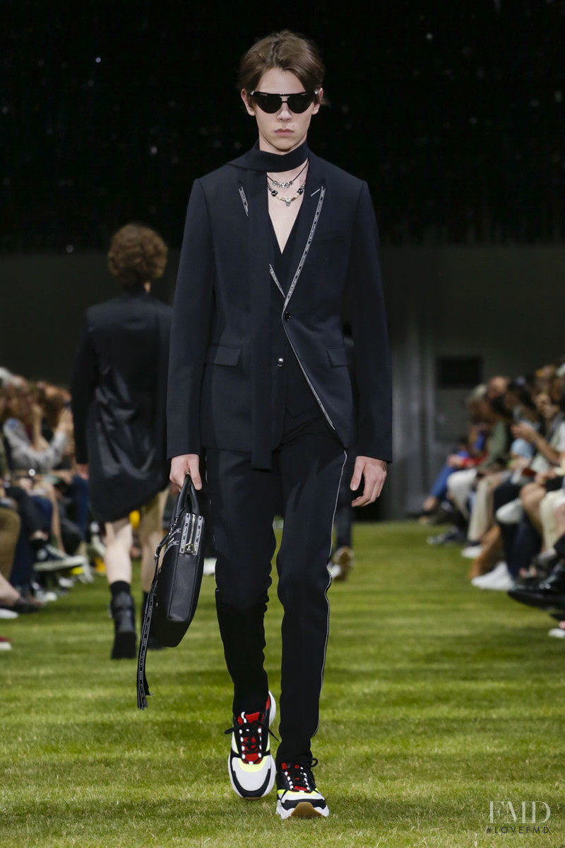 Paul Manniez featured in  the Dior Homme fashion show for Spring/Summer 2018