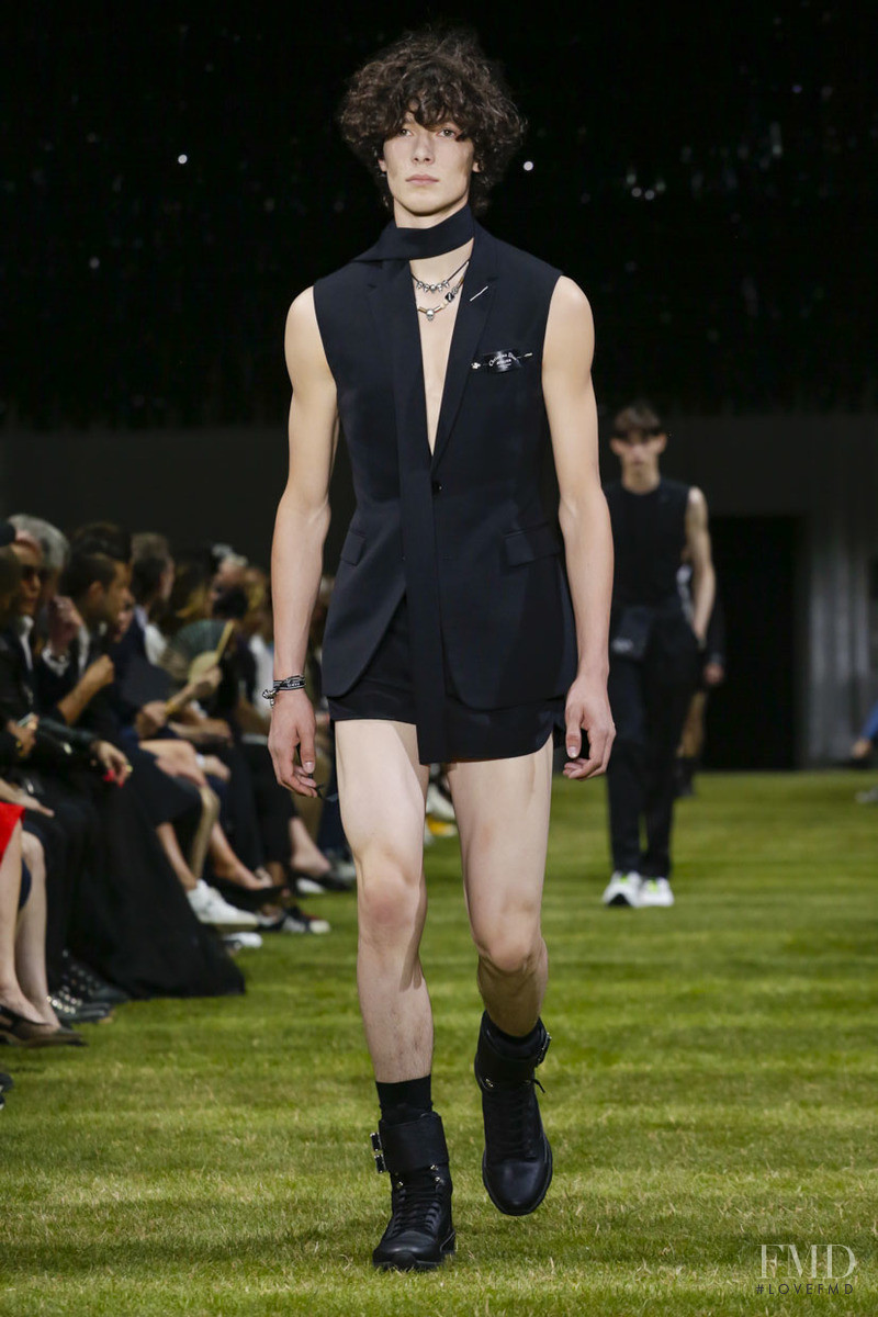 Anton Jaeger featured in  the Dior Homme fashion show for Spring/Summer 2018