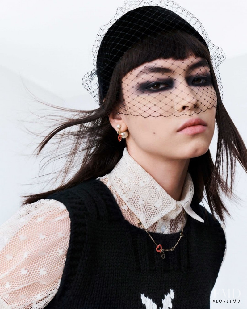 Maryel Uchida featured in  the Christian Dior Dioramour advertisement for Autumn/Winter 2021