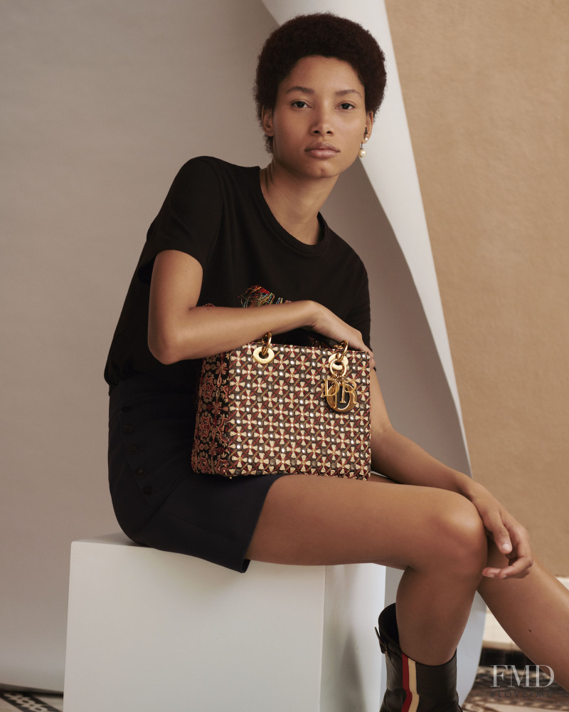 Lineisy Montero featured in  the Christian Dior Bags advertisement for Autumn/Winter 2019