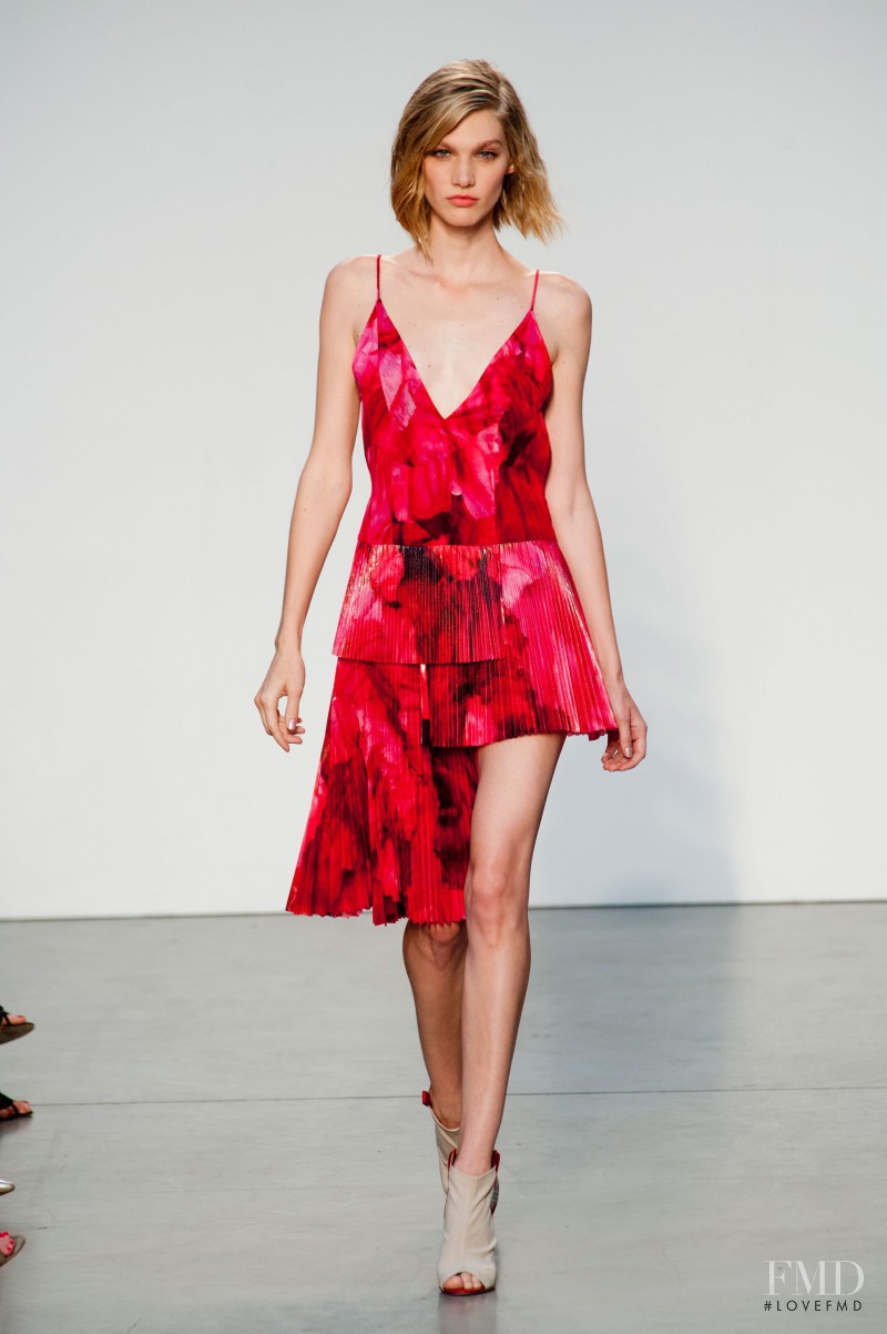 Irina Nikolaeva featured in  the Thakoon fashion show for Spring/Summer 2014