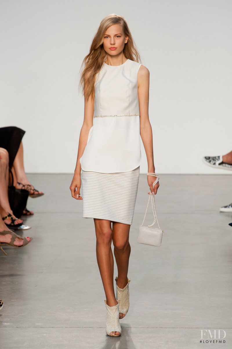 Elisabeth Erm featured in  the Thakoon fashion show for Spring/Summer 2014