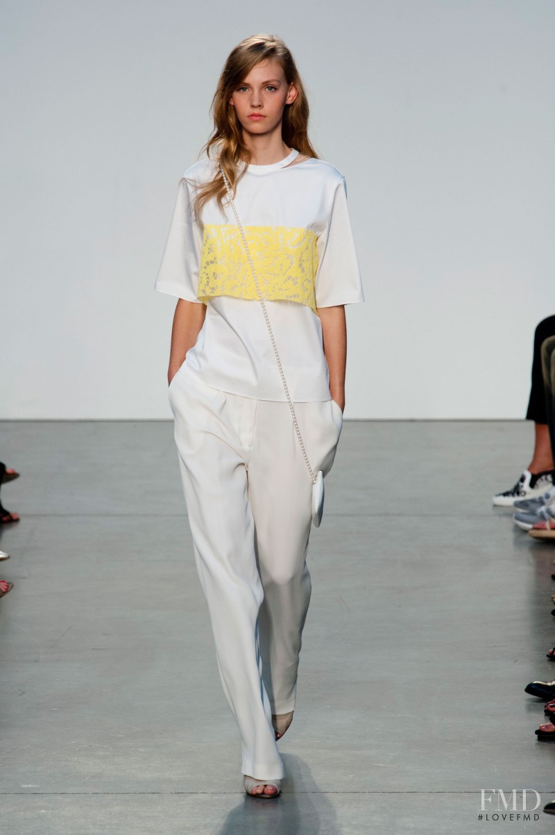 Charlotte Nolting featured in  the Thakoon fashion show for Spring/Summer 2014