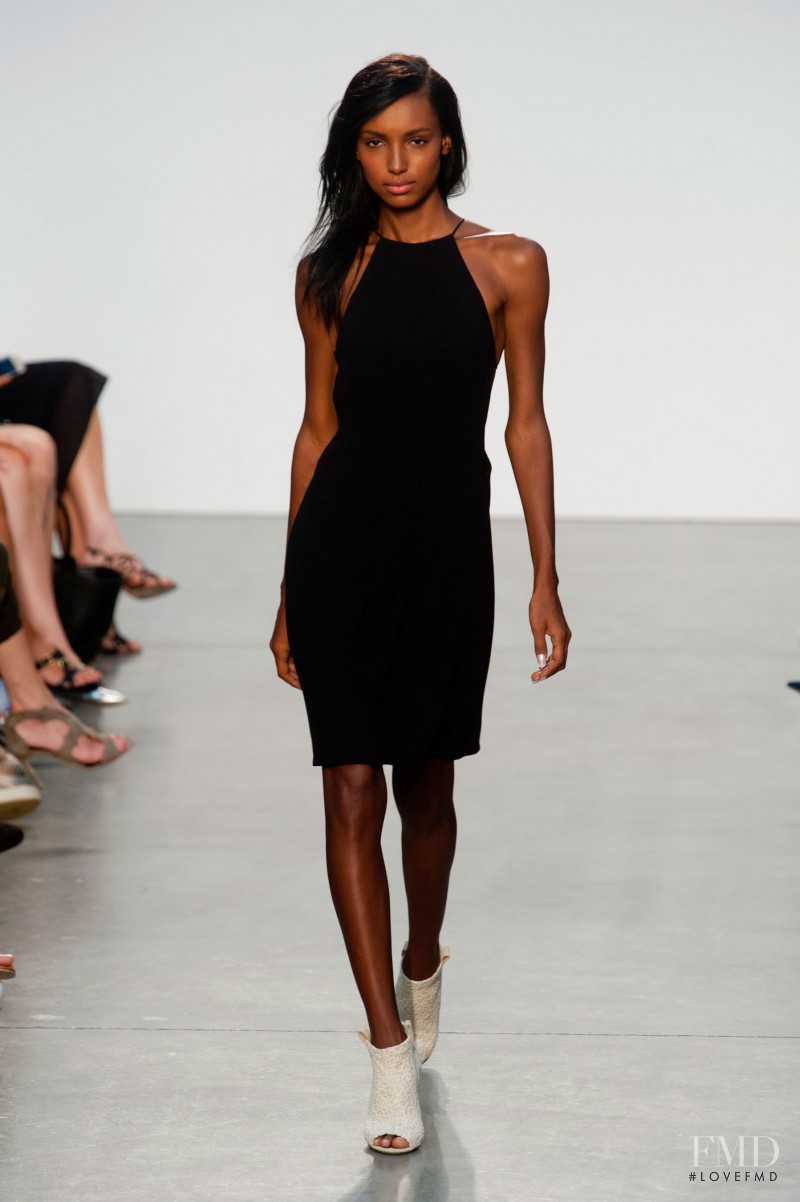 Jasmine Tookes featured in  the Thakoon fashion show for Spring/Summer 2014