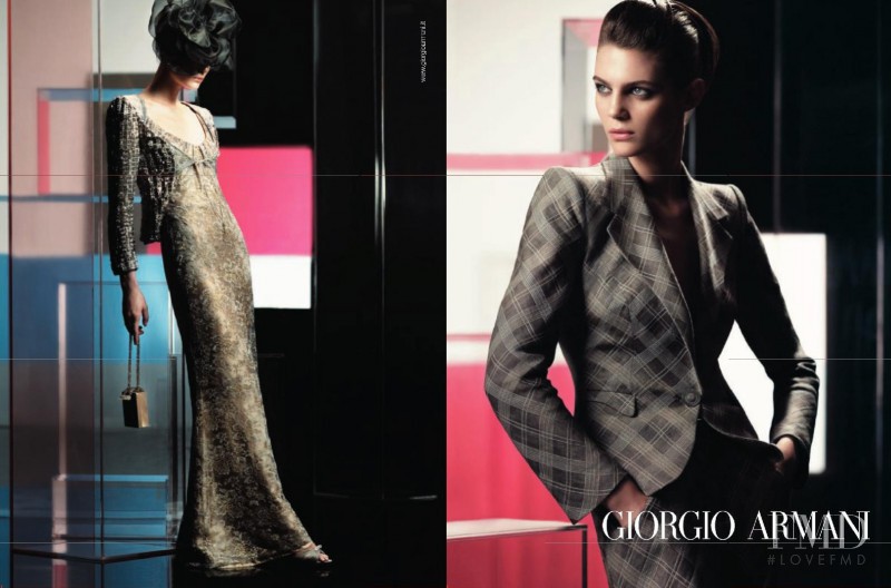 Marina Pérez featured in  the Giorgio Armani advertisement for Spring/Summer 2006