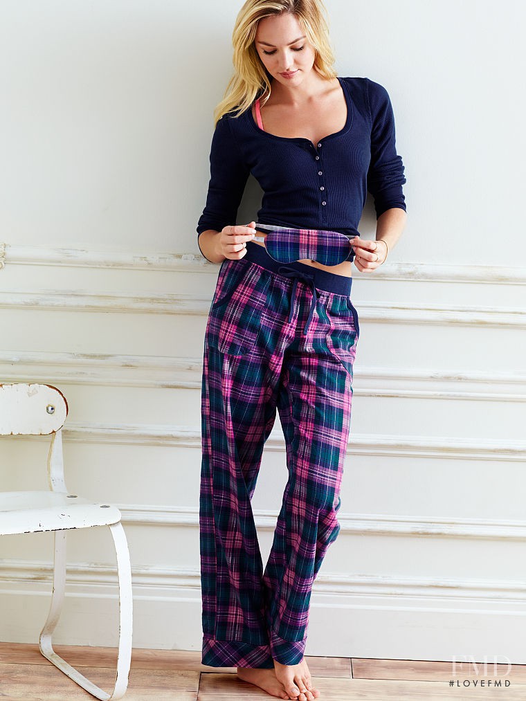 Candice Swanepoel featured in  the Victoria\'s Secret Sleepwear catalogue for Fall 2014