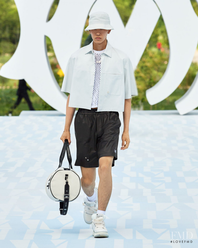 Yuto Ebihara featured in  the Amiri fashion show for Spring/Summer 2023