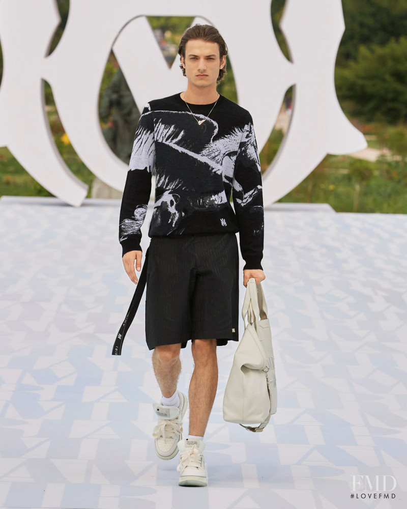 Serge Rigvava featured in  the Amiri fashion show for Spring/Summer 2023