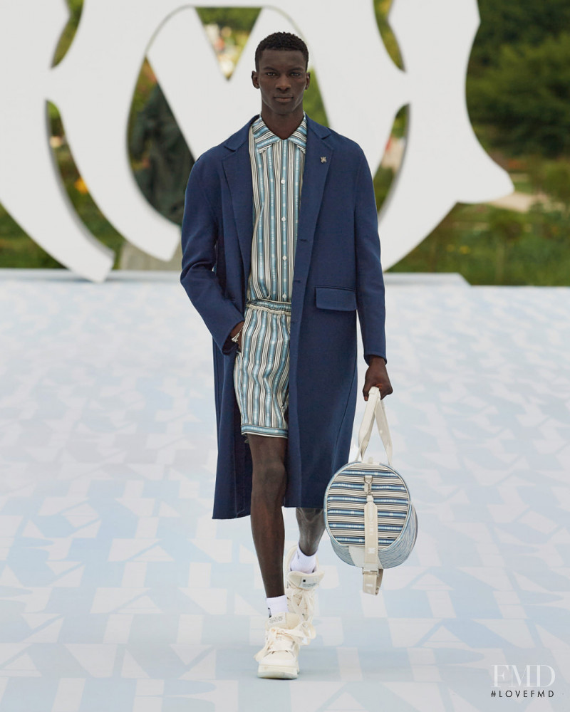 Momo Ndiaye featured in  the Amiri fashion show for Spring/Summer 2023
