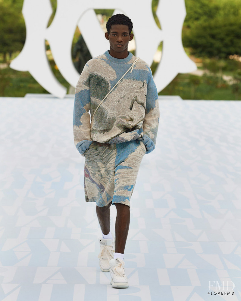 Evans Ikechukwu featured in  the Amiri fashion show for Spring/Summer 2023