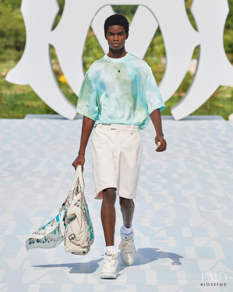 Dennis Quaye featured in  the Amiri fashion show for Spring/Summer 2023