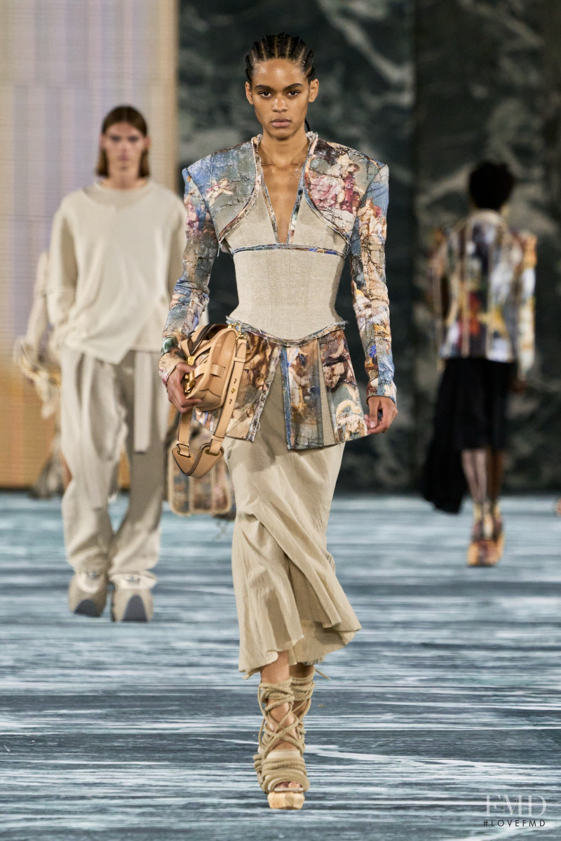 Mika Santos featured in  the Balmain fashion show for Spring/Summer 2023