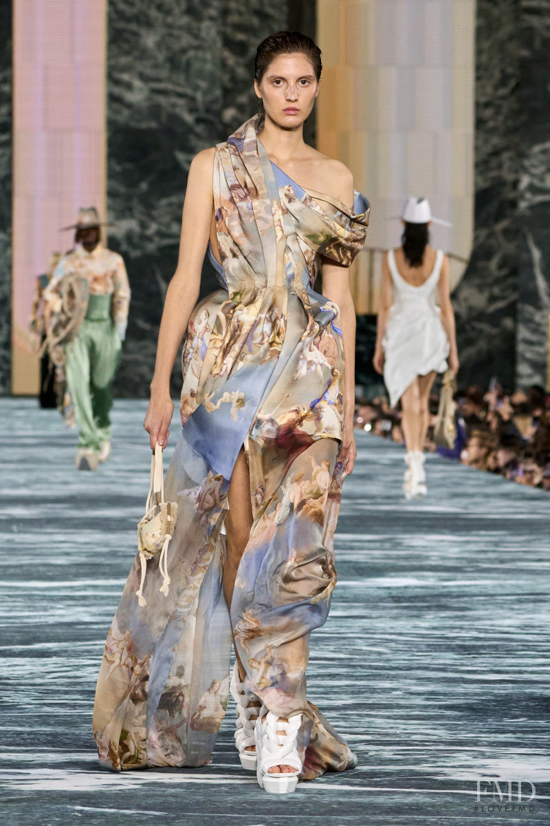 Maria Cosima featured in  the Balmain fashion show for Spring/Summer 2023